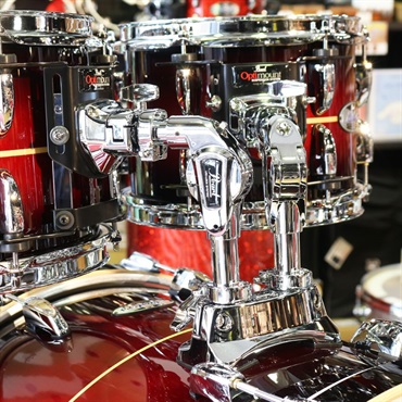 Pearl Masters Maple Complete MCT 4pc kit [MCT924BEDP/C #836 Red Burst Stripe] 【タムホルダー付属】 画像7