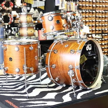 dw Collector's Santa Monica 4pc Drum Kit [BD22，FT16，TT12＆10／Honey Satin Oil] 画像1