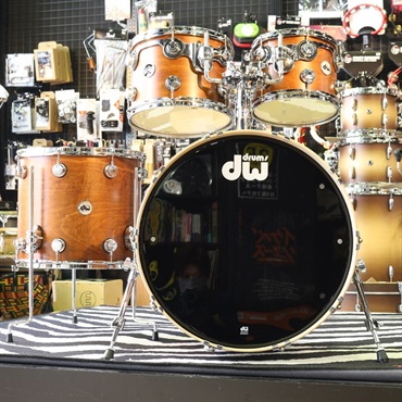 dw Collector's Santa Monica 4pc Drum Kit [BD22，FT16，TT12＆10／Honey Satin Oil] 画像2