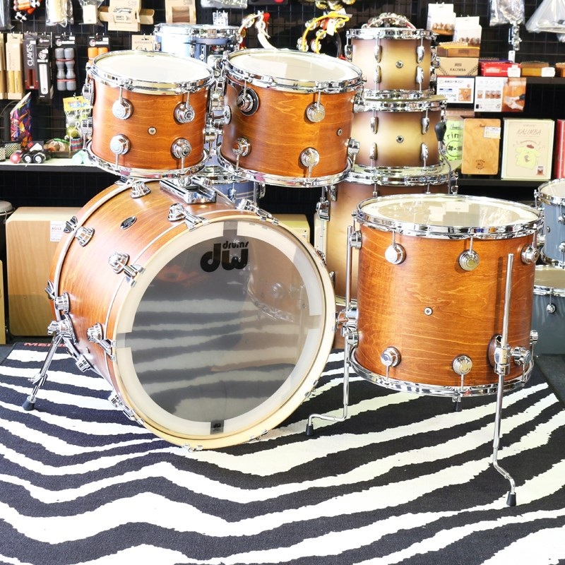 dw Collector's Santa Monica 4pc Drum Kit [BD22，FT16，TT12＆10／Honey Satin Oil] 画像4