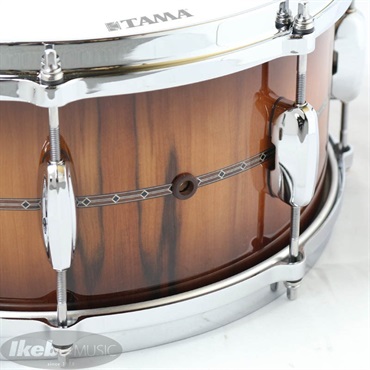 TAMA STAR Mahogany Snare Drum 14×6.5 - Tineo outer ply [THS1465S-CTB] 【限定品/店頭展示特価品】 画像5