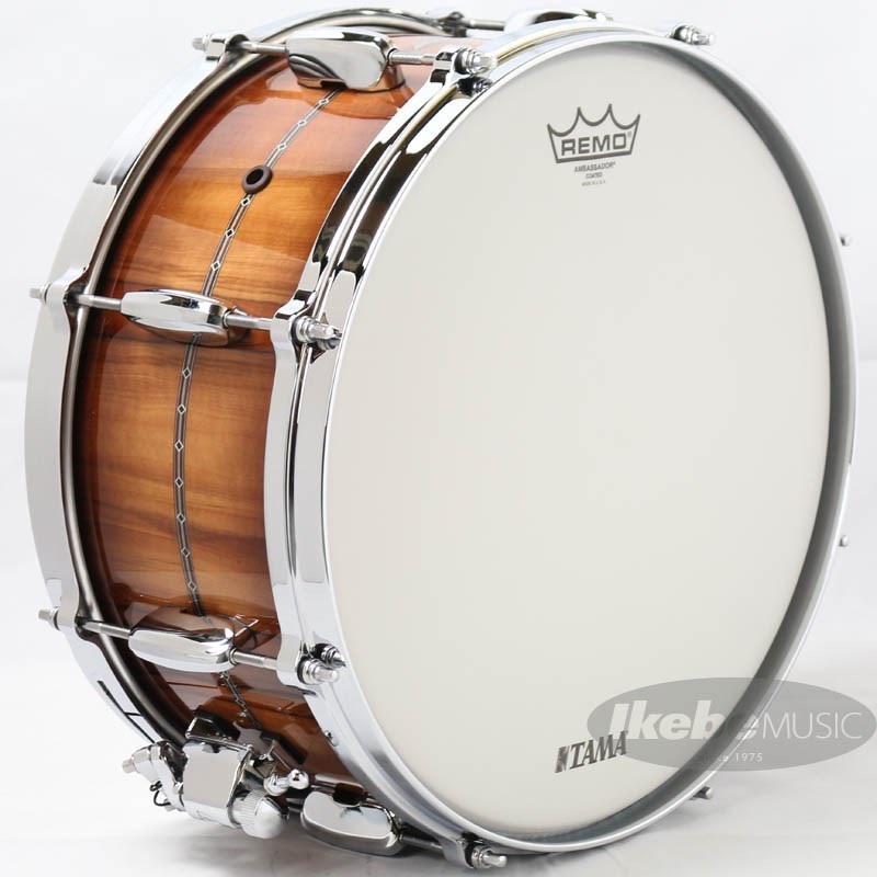 TAMA STAR Mahogany Snare Drum 14×6.5 - Tineo outer ply [THS1465S-CTB]  【限定品/店頭展示特価品】 ｜イケベ楽器店オンラインストア