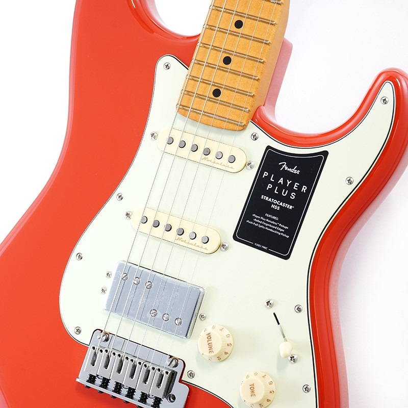Fender MEX Player Plus Stratocaster HSS (Fiesta Red/Maple) [Made ...