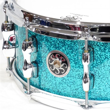 SAKAE OSAKA HERITAGE SD1455MA/M-TC [Maple Snare Drum 14''×5.5'' - Turquoise Champagne] 画像1