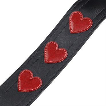 Couch Guitar Strap Red Sparkle Heart 画像2