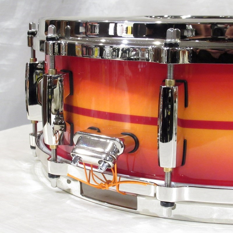 Pearl Masters Maple Gum Snare Drum 14×5 - #857 Suburst Red Stripe [MMGC1450S/N #857]【イベント展示特価品】 画像3