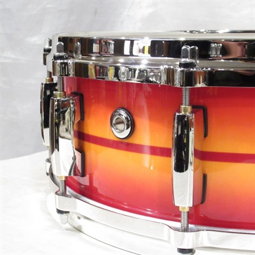 Pearl Masters Maple Gum Snare Drum 14×5 - #857 Suburst Red Stripe [MMGC1450S/N #857]【イベント展示特価品】 画像4