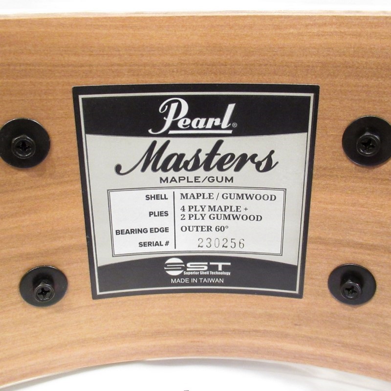 Pearl Masters Maple Gum Snare Drum 14×5 - #857 Suburst Red Stripe [MMGC1450S/N #857]【イベント展示特価品】 画像9