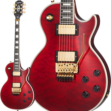 Epiphone Alex Lifeson Les Paul Custom Axcess Quilt (Ruby) 画像1