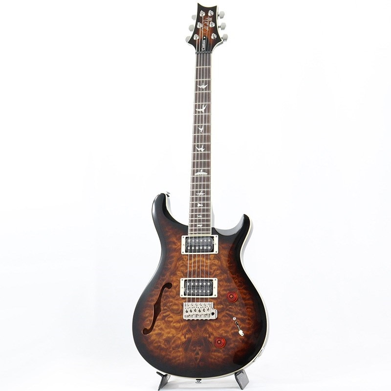 P.R.S. SE Custom 22 Semi-Hollow Quilt (Black Gold Sunburst) 【限定生産モデル】 画像1