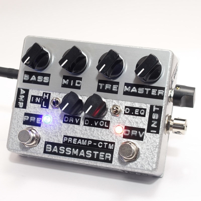 shin's music Bass Master Preamp Custom In.Atn-Sw/D.EQ-Sw Silver