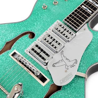 GRETSCH G6136T Kenny Falcon II with String-Thru Bigsby (Early Summer Green Sparkle/Ebony) 画像3