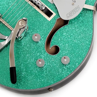 GRETSCH G6136T Kenny Falcon II with String-Thru Bigsby (Early Summer Green Sparkle/Ebony) 画像4