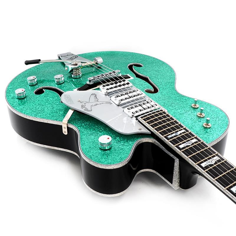 GRETSCH G6136T Kenny Falcon II with String-Thru Bigsby (Early Summer Green Sparkle/Ebony) 画像8