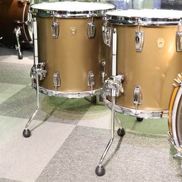 Ludwig Classic Maple MOD 4pc Drum Set [20BD，15FT，14FT，12TT，10TT(Single Head)] -VINTAGE BRONZE MIST 画像4