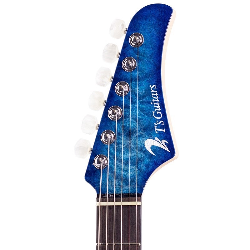 T's Guitars DST-Pro24 Quilt Maple Top(Trans Blue Burst) w/Buzz