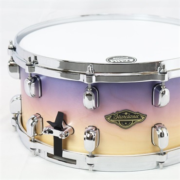 TAMA Starclassic Walnut/Birch Snare Drum 14×6.5 - Satin Purple Atmosphere Fade [WBSS65-SAF] 画像5