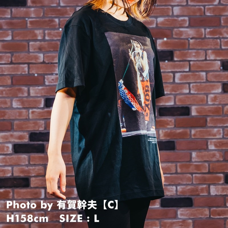 Ikebe Original 忌野清志郎 フォトプリントTシャツ Photo by 有賀幹夫 C - S【受注受付は終了致しました】 画像5