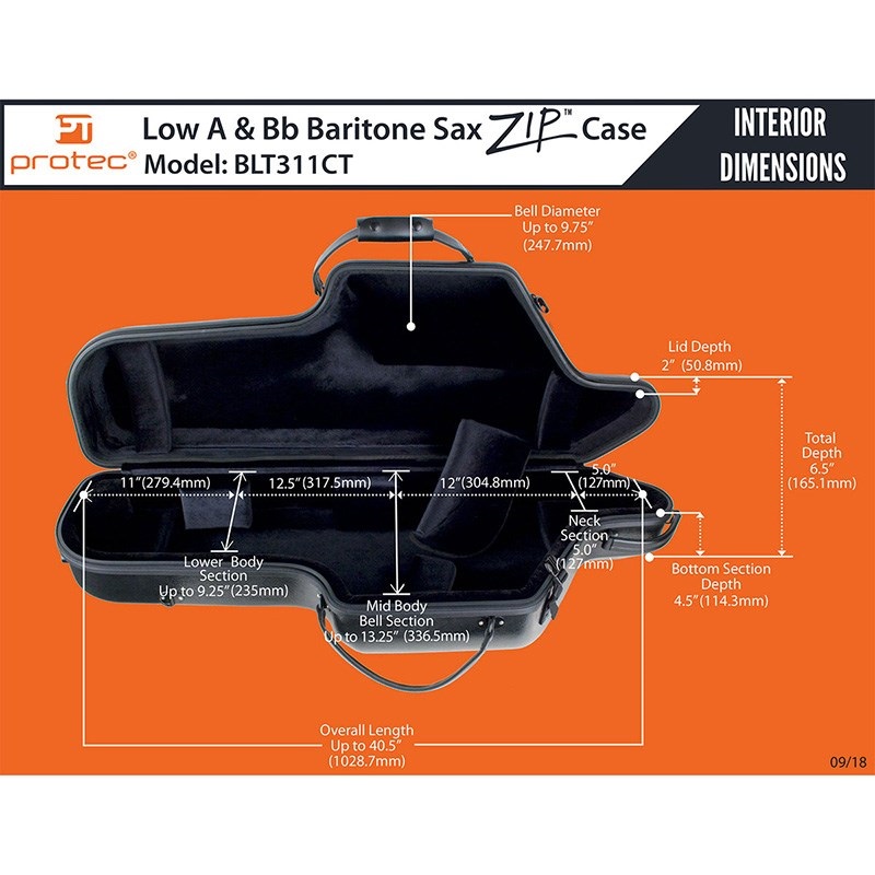 PROTEC バリトンサックス用ケース プロテック BLT311CT ｜イケベ楽器店