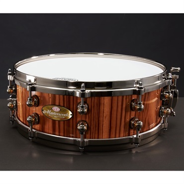 Pearl Masterworks Snare Drum 14×5 - Gloss Natural Zebrawood w/Nickel Parts  [MWA1450S] ｜イケベ楽器店オンラインストア