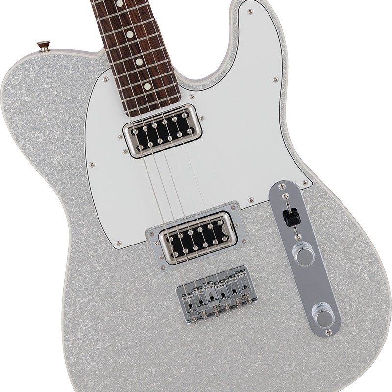 Fender Made in Japan Limited Sparkle Telecaster (Silver/Rosewood 