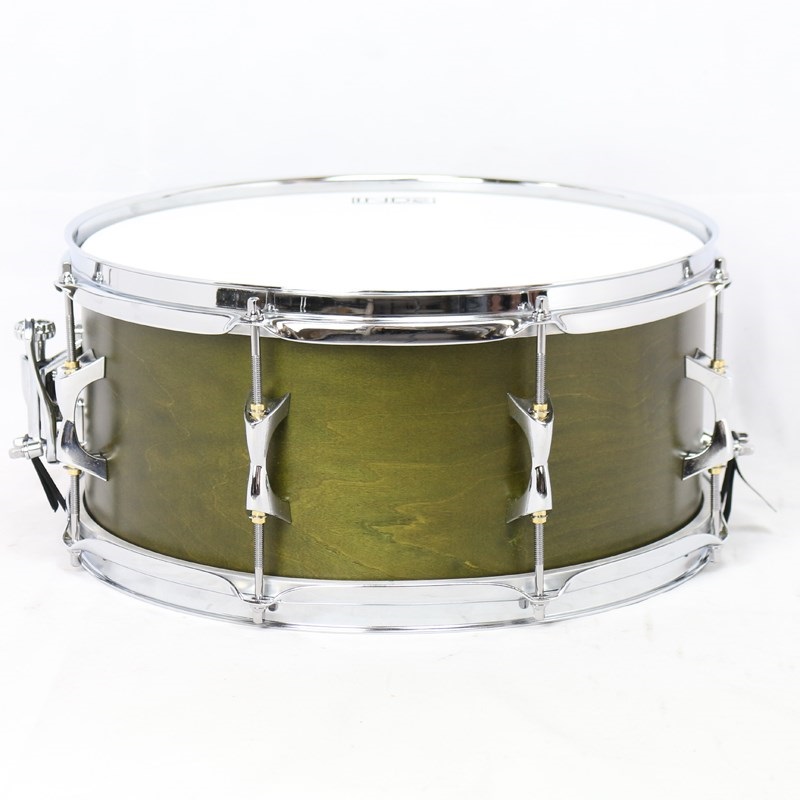 INDe Flex-Tuned Maple Snare Drum 14×6.5 -Matte Olive Lacquer 画像1