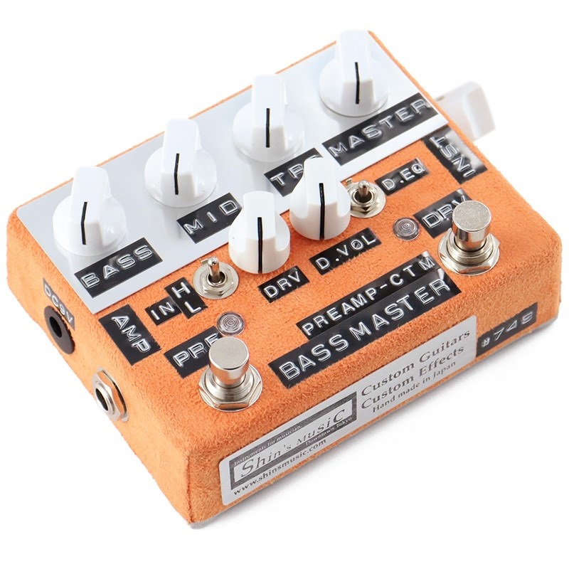 shin's music Bass Master Preamp [BMP-1] w/2SW (Orange Suede