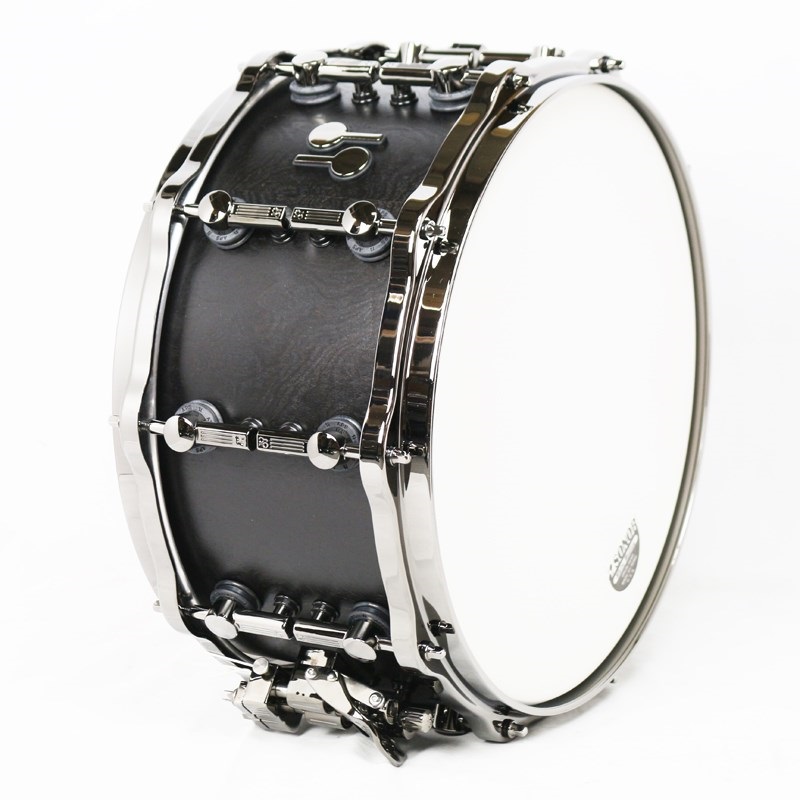 SONOR SQ2 14x7 Beech Medium Snare Drum -  Semi Gloss Dark Roots / Black Parts 画像2