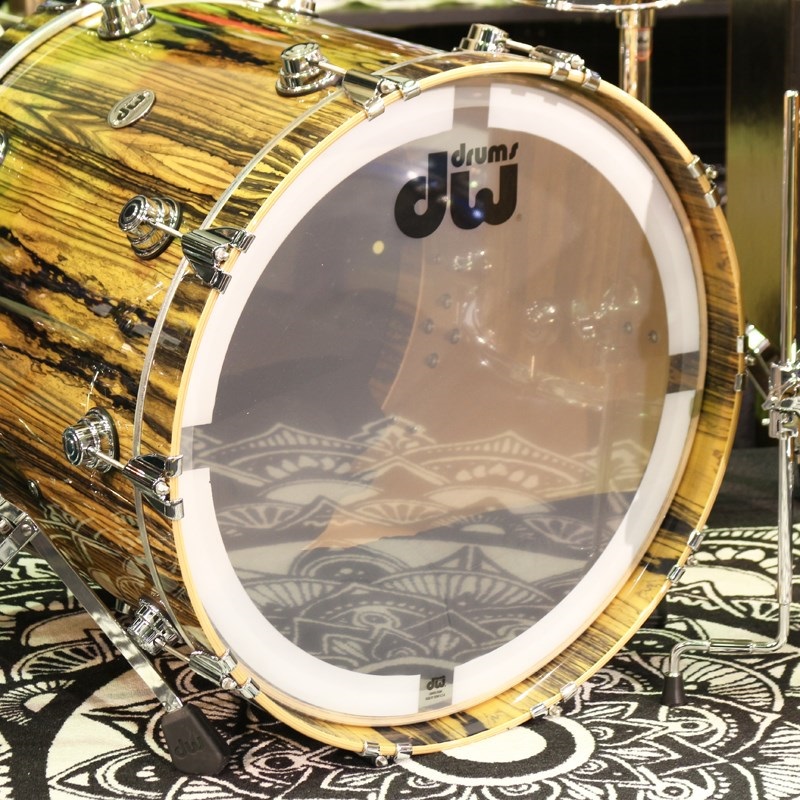 dw Collector's Pure Maple Exotic 5pc Kit [22BD，16FT，12＆10TT] -Royal Ebony Veneer Exotic Wood Finish 画像8