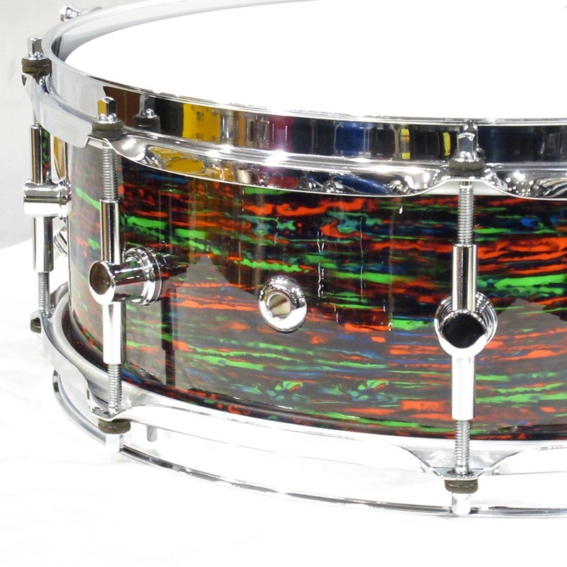 CANOPUS Neo-Vintage Series 60's L Snare Drum 14×5 - Psychedelic Red  [NV60M2S-1450] 画像3