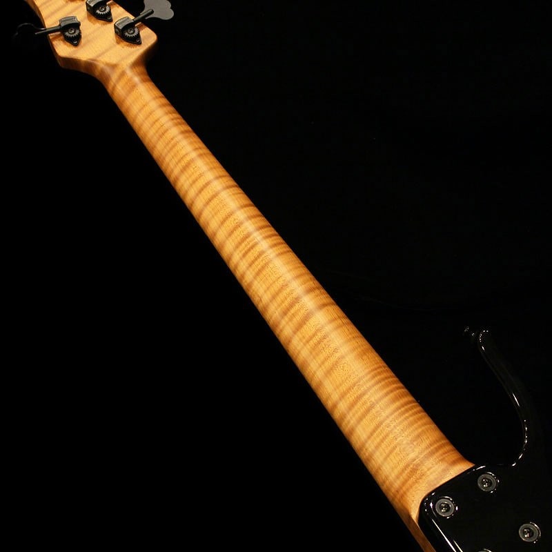 Kikuchi Guitars Custom 5st J Bass (Flame Spalted Maple Top / Black 