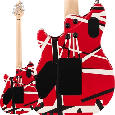 EVH Wolfgang Special Striped Series (Red Black and White/Ebony) 画像1