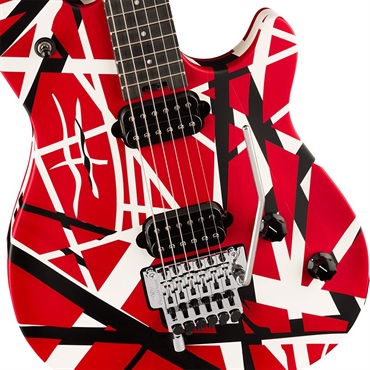 EVH Wolfgang Special Striped Series (Red Black and White/Ebony) 画像3