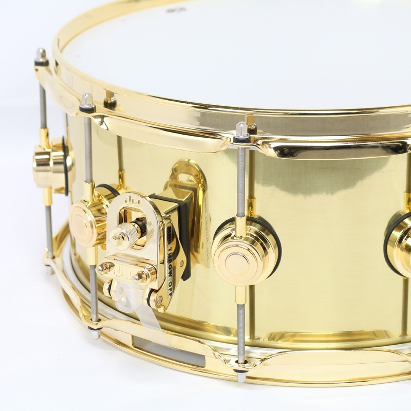 dw DRVN6514SPC [Collector's Series Polished Brass Snare Drum 14×6.5／Gold Hardware] 画像4