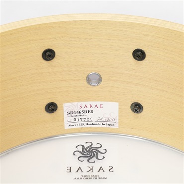 SAKAE DRUMS SD1465BES [Silky Oak Beech Snare Drum 14 x 6.5]【中古品】 画像8