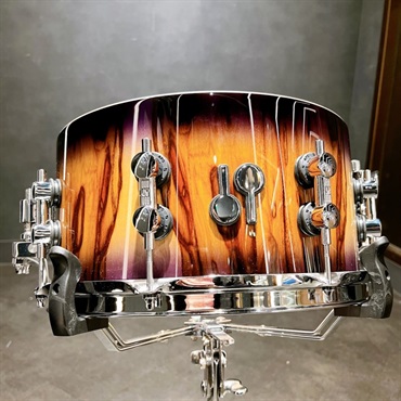 SONOR SQ2 System Snare Drum - Beech 13×6.5 - Purple Burst Finish with African Marble  【特注品】 画像4