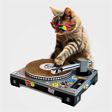 SUCK UK Cat DJ Scratching Deck 画像1