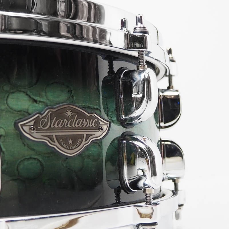 TAMA 【USED】Starclassic Performer Snare Drum 14×5.5 - Molten Steel Blue Burst [MBSS55-MSL] 画像4