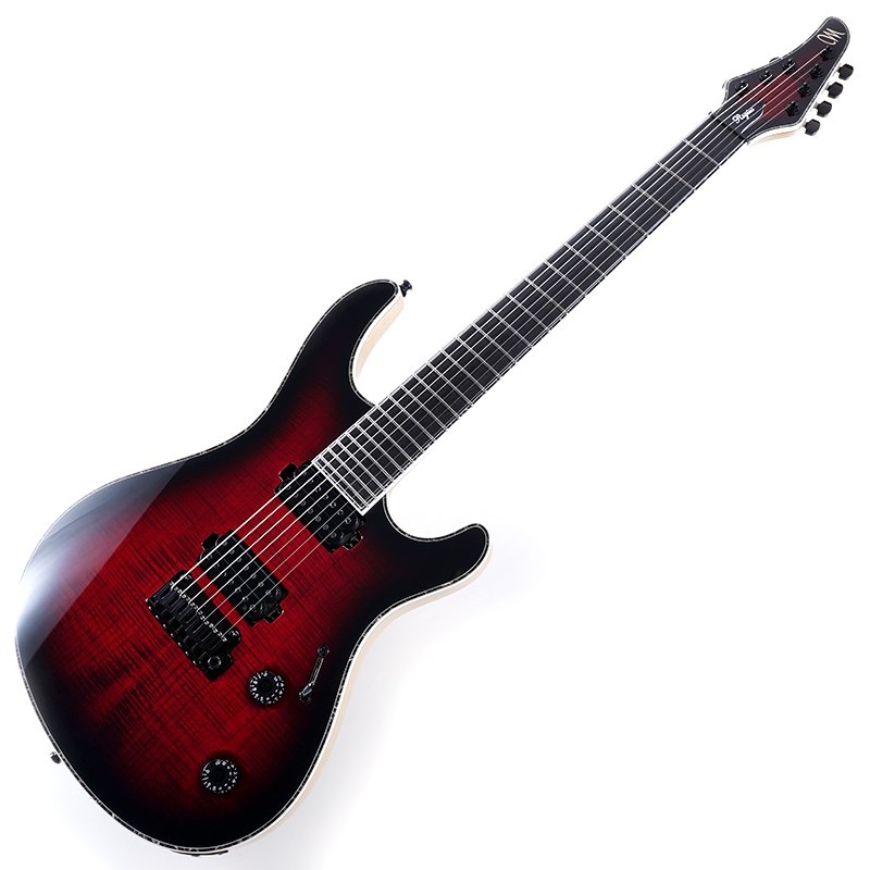 MAYONES Regius V24 7 Trans Dirty Red Burst Gloss【特価】 ｜イケベ 