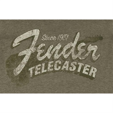 Fender USA FENDER(R) SINCE 1951 TELECASTER(TM) T-SHIRT MILITARY HEATHER GREEN (L size)(#9101291597) 画像1