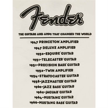 Fender USA FENDER(R) WORLD TOUR T-SHIRT VINTAGE WHITE (M size)(#9192822406) 画像2