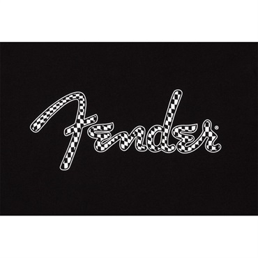 Fender USA FENDER(R) SPAGHETTI WAVY CHECKER LOGO TEE BLACK (XL size)(#9192411606) 画像1