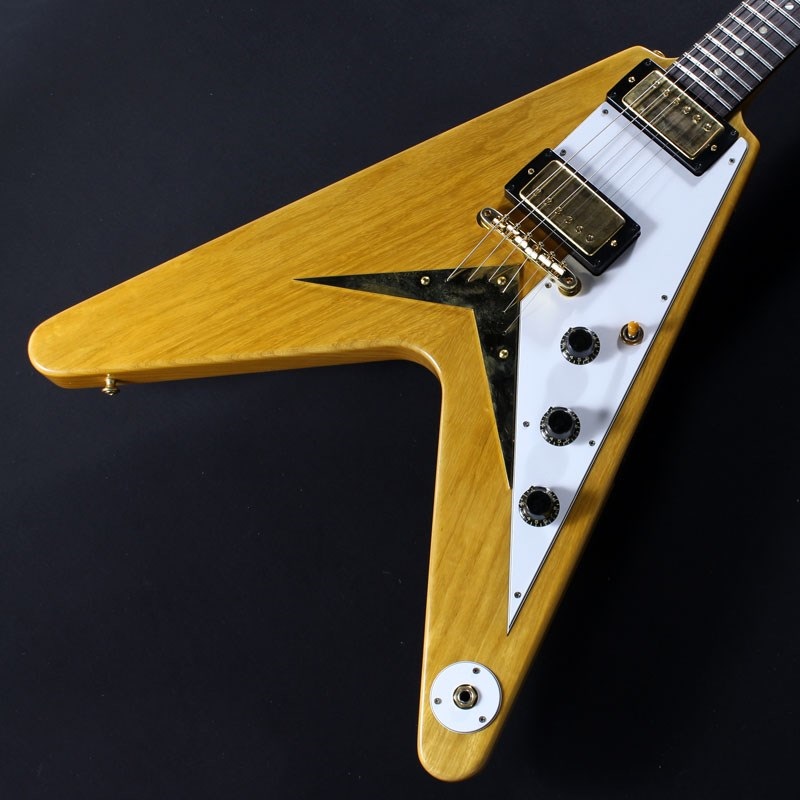 Gibson 1958 Korina Flying V Reissue VOS Natural w/White Pickguard #8 4814 画像2