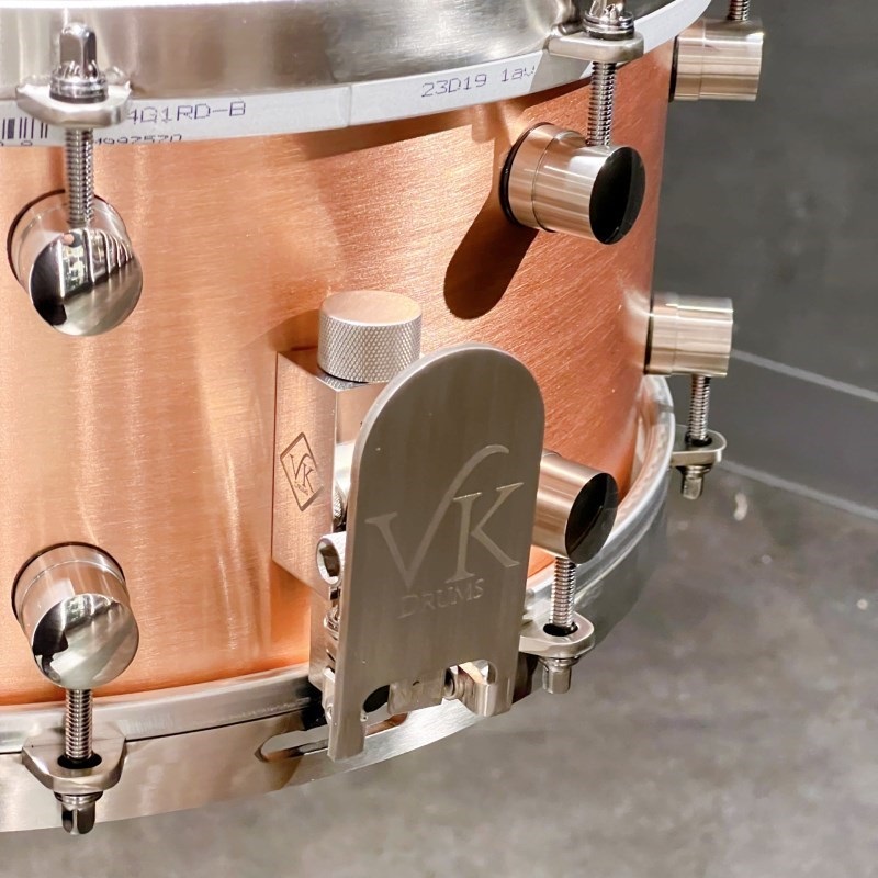 VK DRUMS Copper 2.0mm 14×6 Snare Drum [Made in England]【店頭展示特価品】 画像1