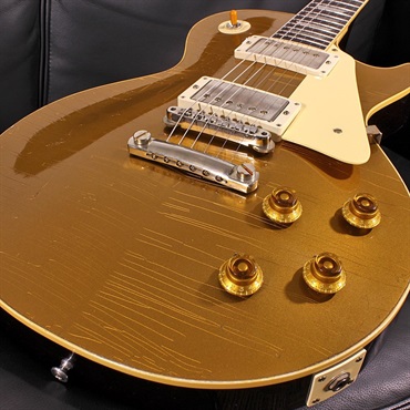 Gibson Murphy Lab 1957 Les Paul Gold Top Reissue Double Gold Dark Back Light Aged SN. 7 4656 画像3