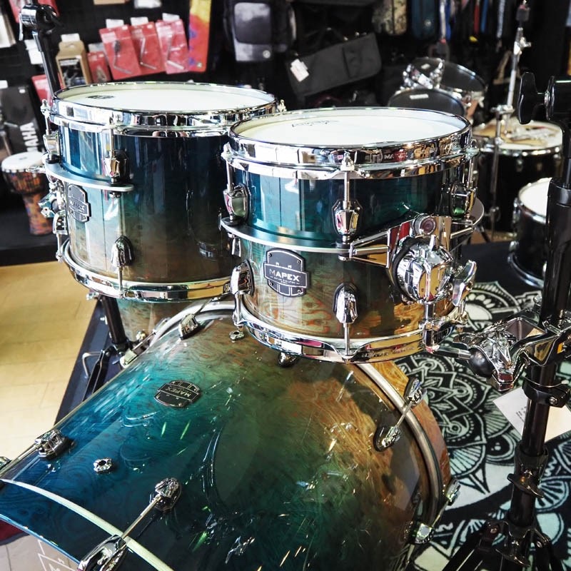 MAPEX SATURN EVOLUTION BIRCH-WALNUT 5pc SET-EXOTIC AEGEAN FADE-[22BD・10TT・12TT・14FT・16FT]【展示キズ有り特価品】 画像3