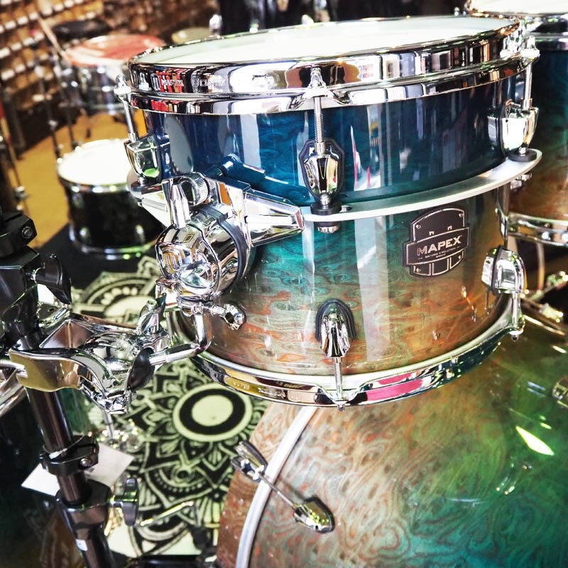 MAPEX SATURN EVOLUTION BIRCH-WALNUT 5pc SET-EXOTIC AEGEAN FADE-[22BD・10TT・12TT・14FT・16FT]【展示キズ有り特価品】 画像4