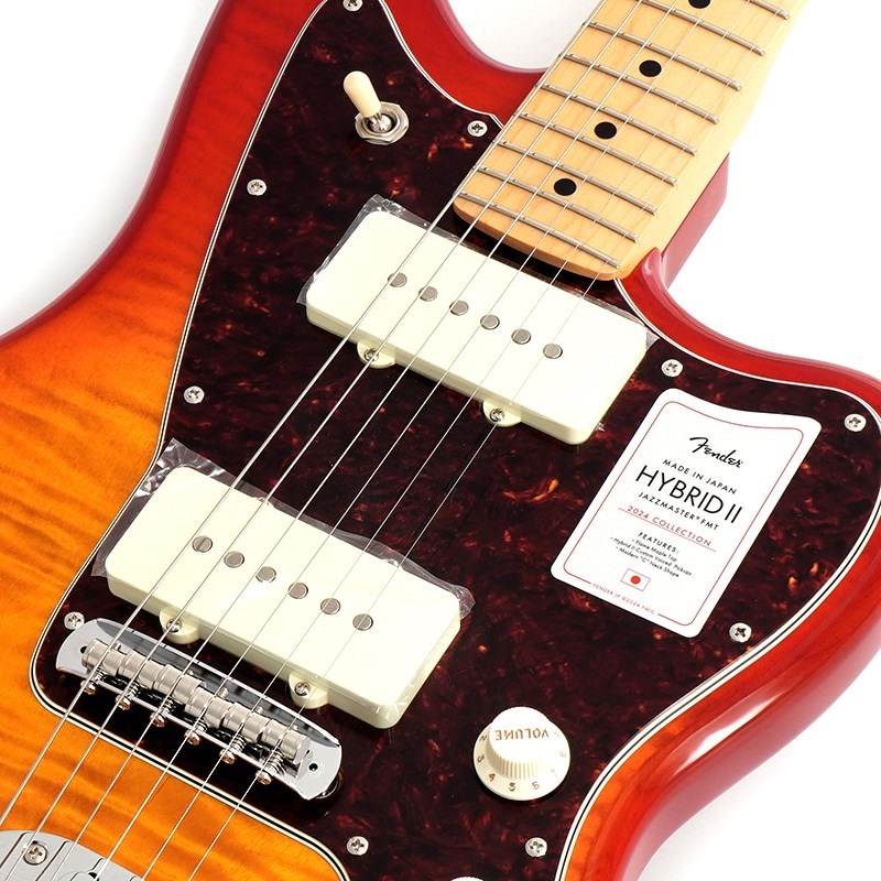 Fender Made in Japan 2024 Collection Hybrid II Jazzmaster FMT (Flame Sunset Orange Transparent/Maple) 画像3