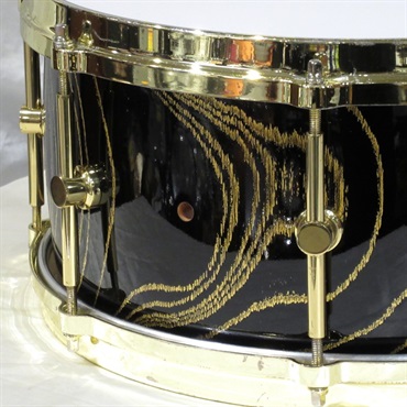 CANOPUS 【USED】【値下げしました！】HS-1465-30th [Zelkova Snare Drum 30周年記念モデル ~金蘭~]【シェル割れ補修痕あり】 画像3