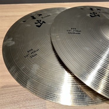 小出 koide 808 HiHat 14 Thin/Medium pair [808-14HT/808-14HM]【店頭展示特価品】 画像1